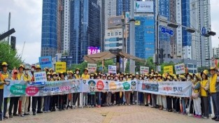 대한노인회 수성구지회 자원봉사단, ‘교통안전 캠페인’펼쳐